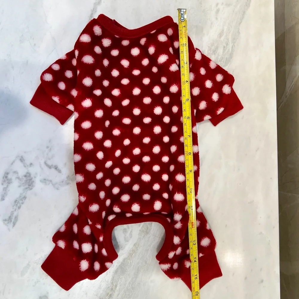 🐶 Luxury Velour Dog Pajamas ~ Size SMALL🐶